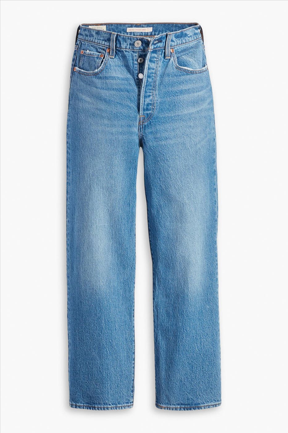 Levi's - Blauwe Ribcage straight ankle jeans