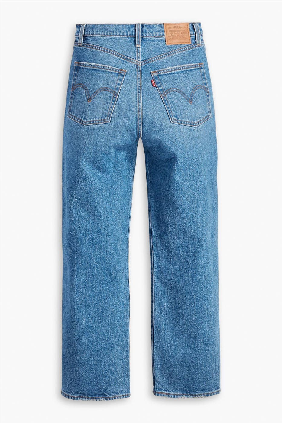 Levi's - Blauwe Ribcage straight ankle jeans