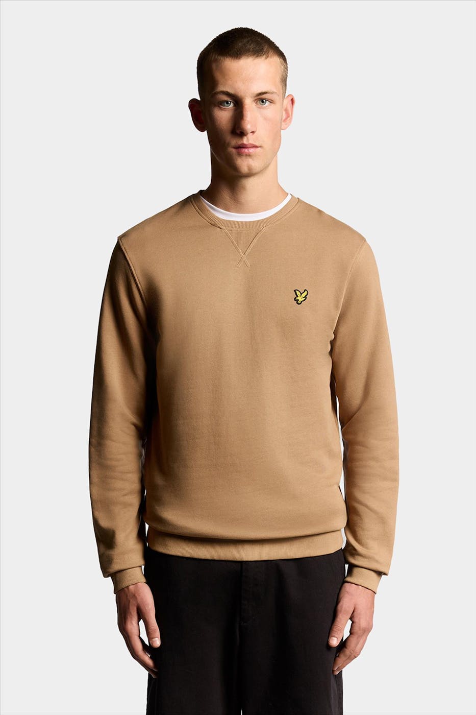 Lyle & Scott - Beige Crew Neck sweater