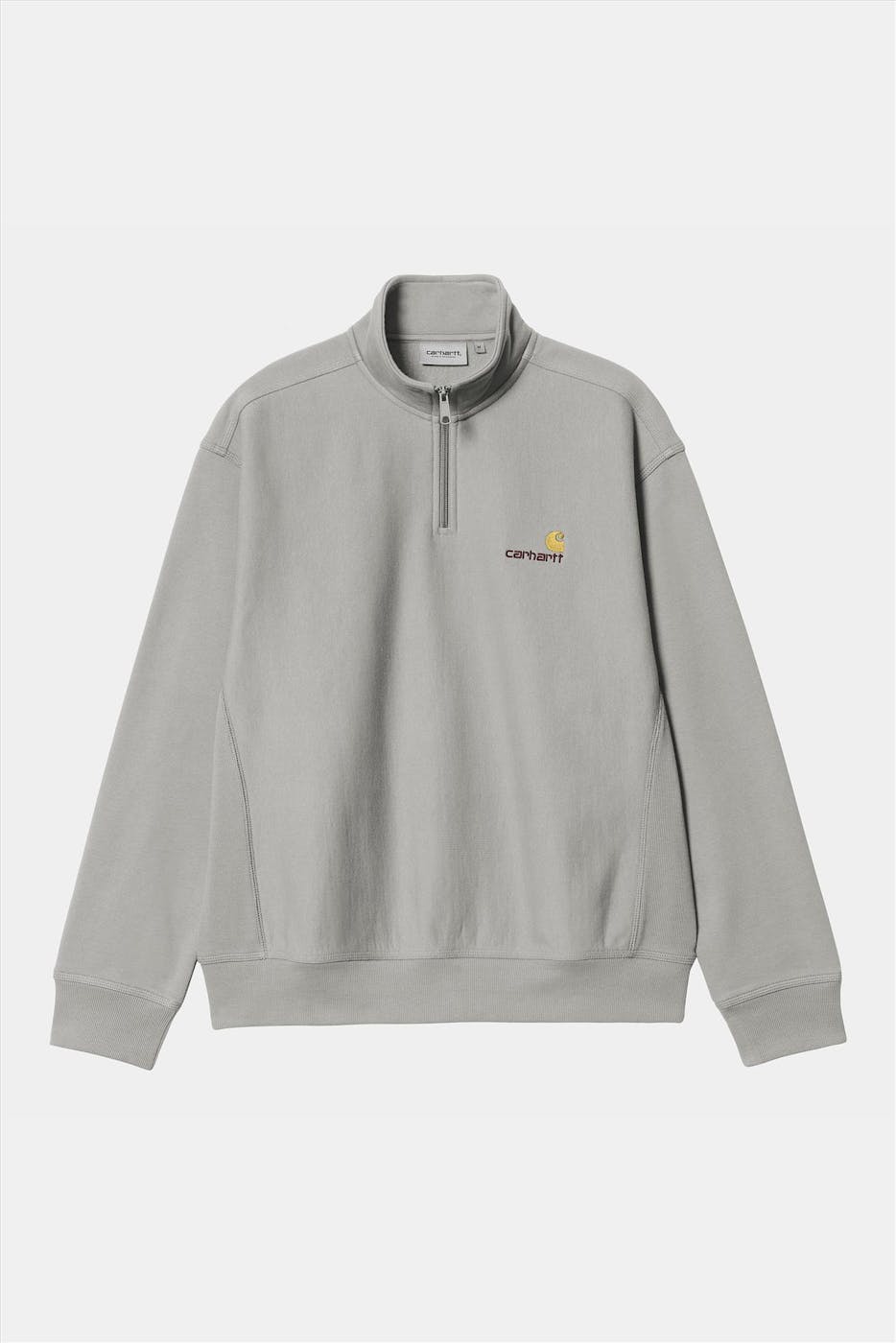 Carhartt WIP - Lichtgrijze Half Zip sweater