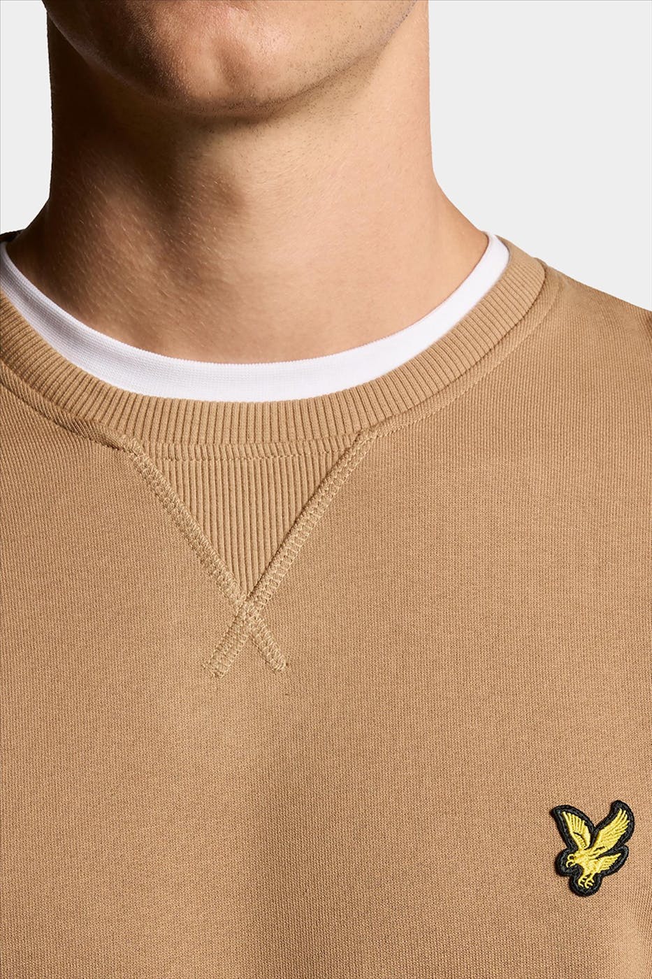 Lyle & Scott - Beige Crew Neck sweater