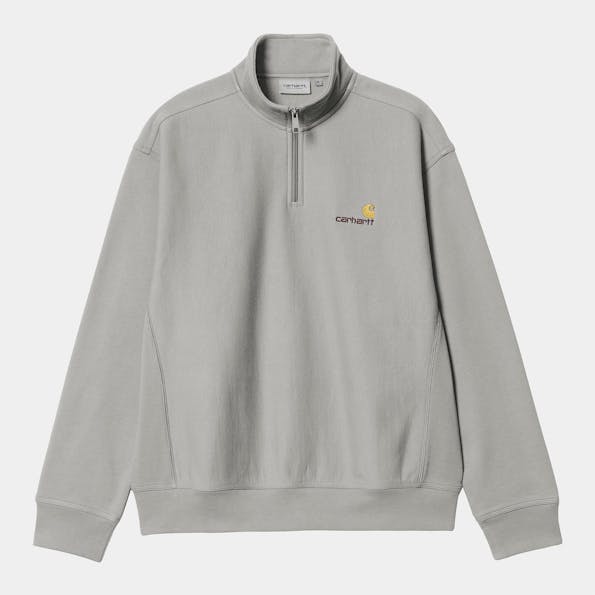 Carhartt WIP - Lichtgrijze Half Zip sweater
