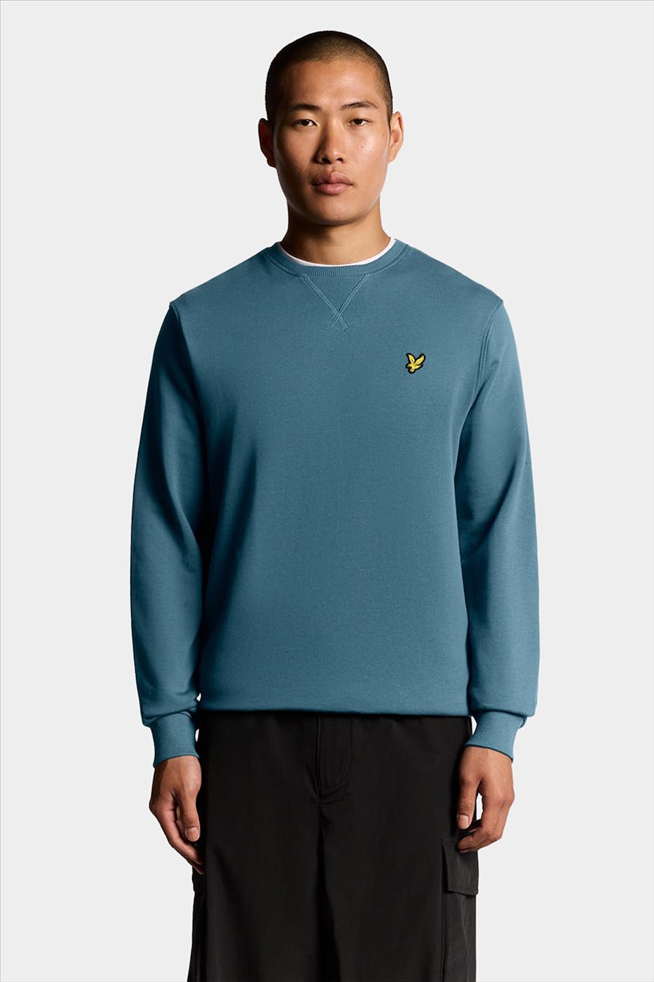 Lyle & Scott - Blauwe Crew Neck sweater