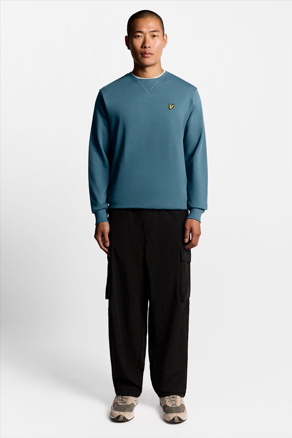 Lyle & Scott - Blauwe Crew Neck sweater