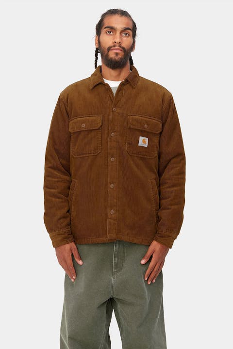 Carhartt WIP - Bruine Whitsome overhemd jas