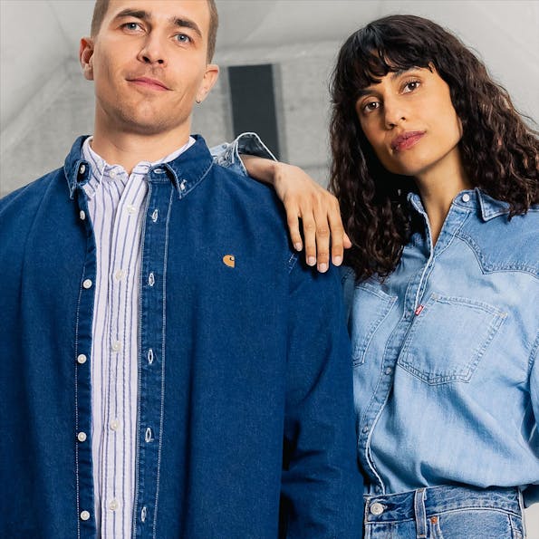 Carhartt WIP - Donkerblauw Weldon hemd