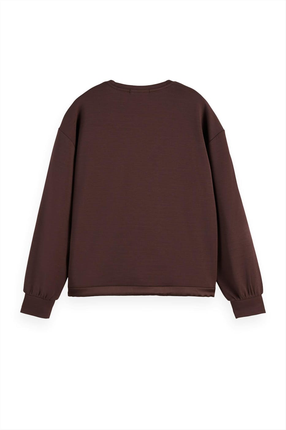 Scotch & Soda - Donkerbruine Modal Cord sweater