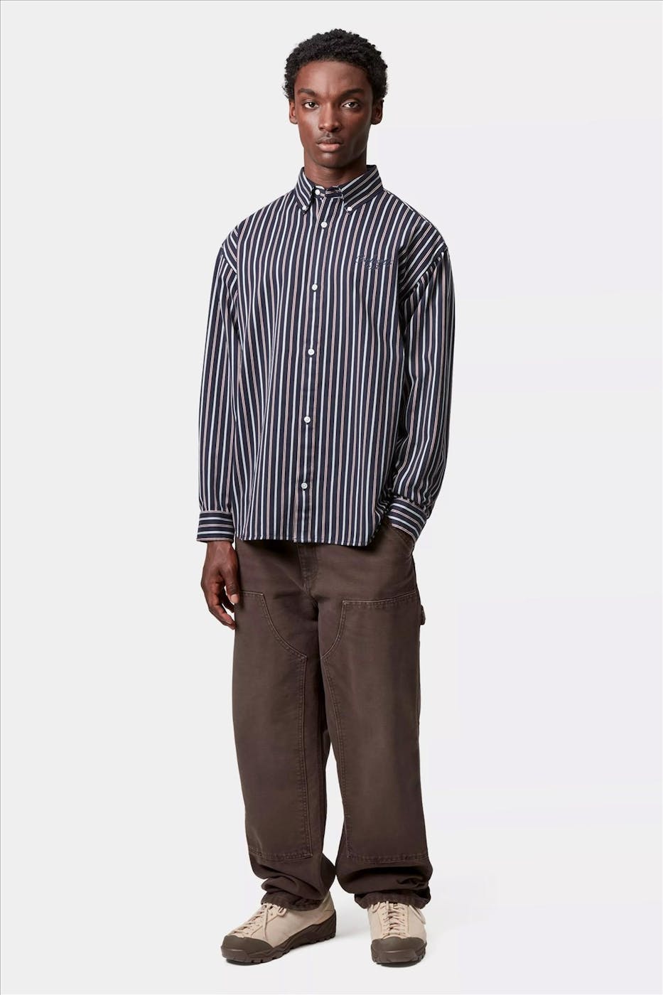 Carhartt WIP - Donkerblauw Palance hemd
