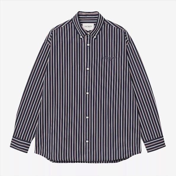 Carhartt WIP - Donkerblauw Palance hemd
