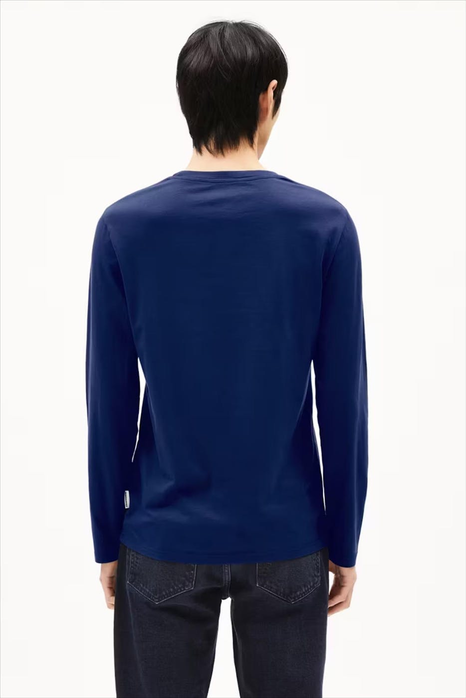 Armed Angels - Donkerblauwe Jaames longsleeve