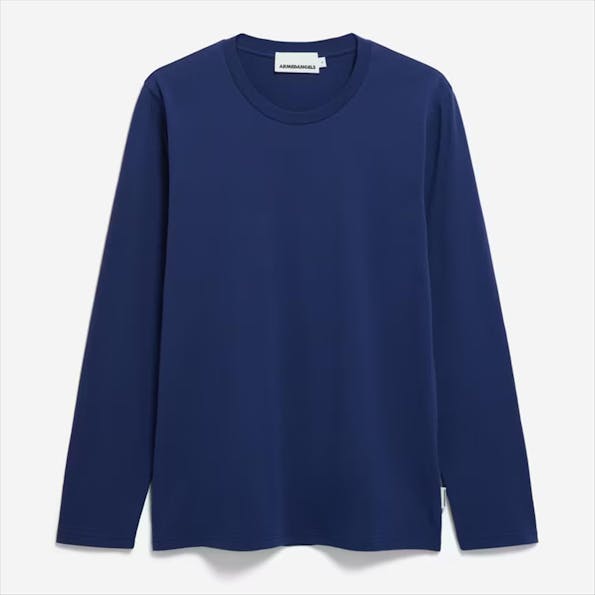 Armed Angels - Donkerblauwe Jaames longsleeve