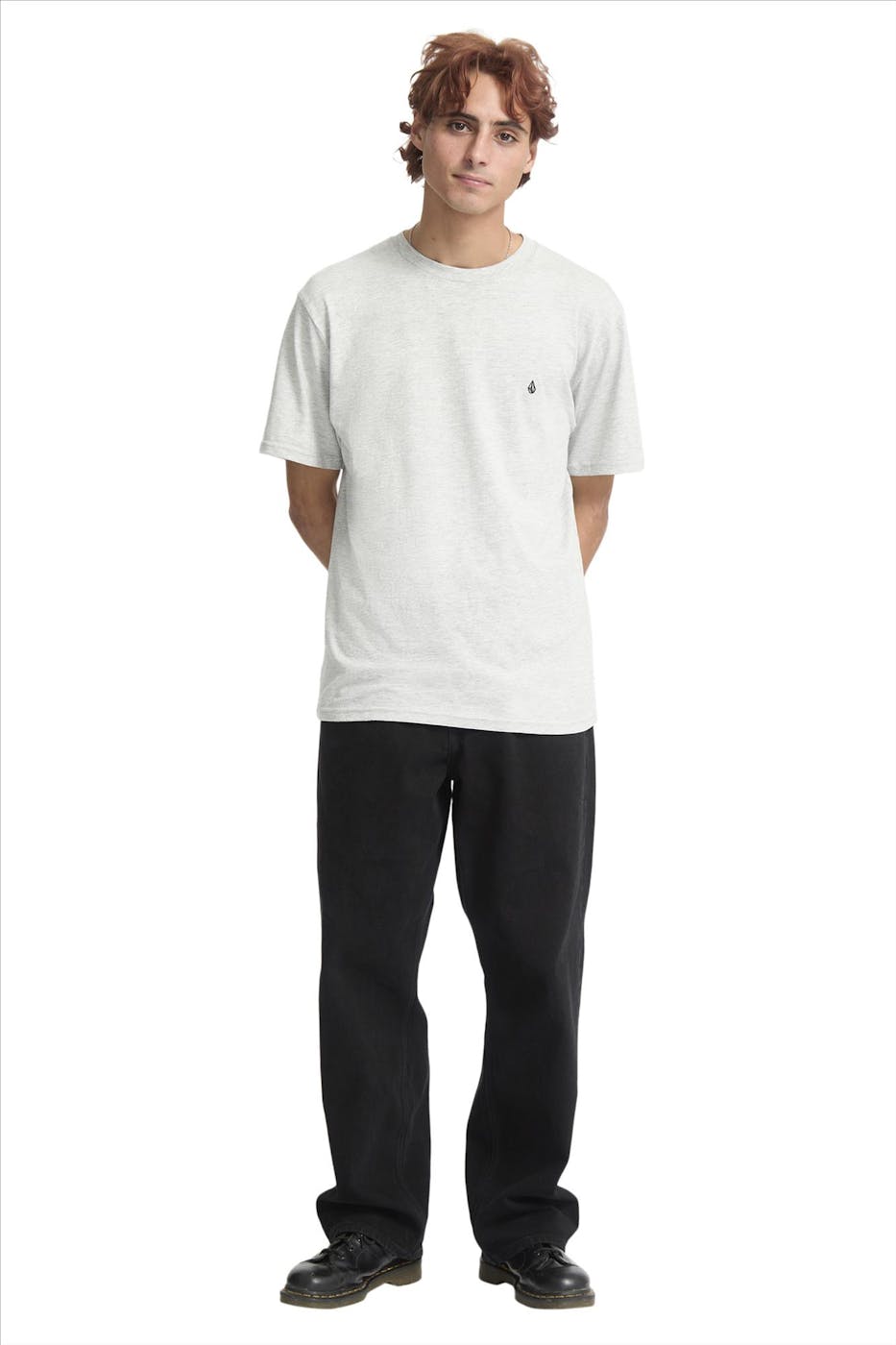 Volcom - Lichtgrijze Stone Blanks T-shirt