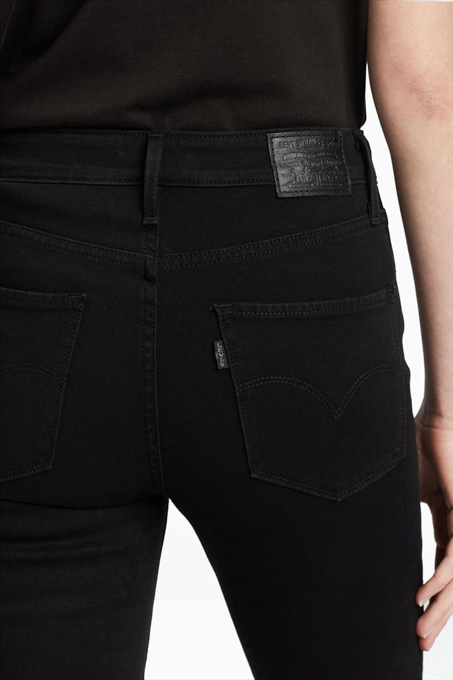 Levi's - Zwarte 721 skinny jeans