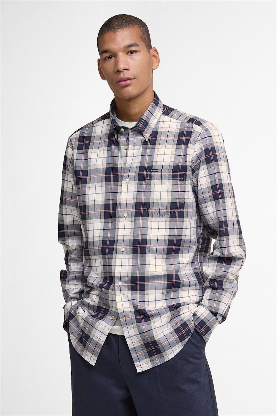 Barbour - Donkerblauw Wetheram Tailored hemd
