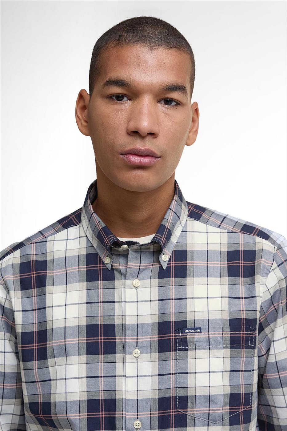 Barbour - Donkerblauw Wetheram Tailored hemd