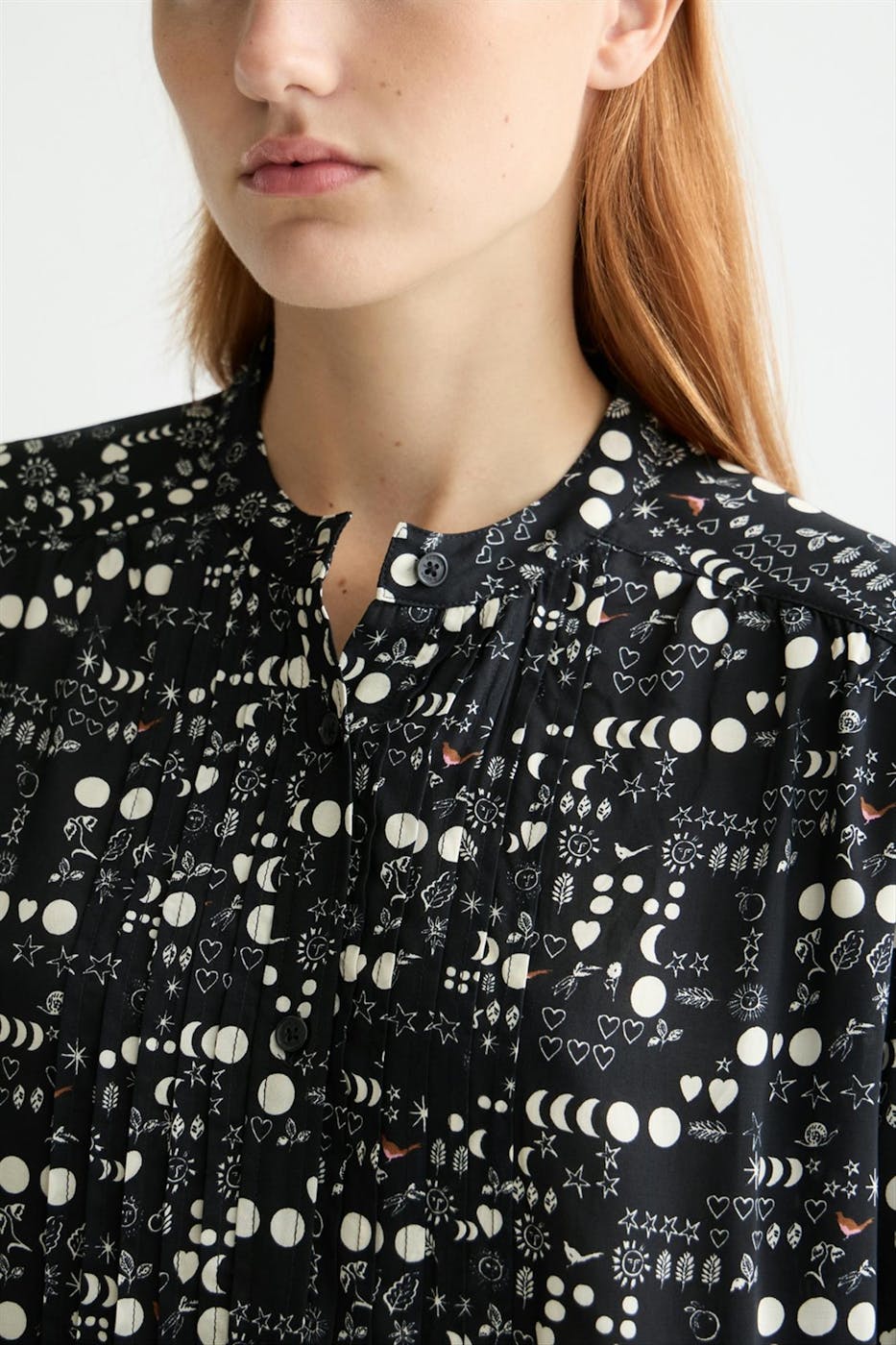 Scotch & Soda - Zwarte Moon Gardining blouse