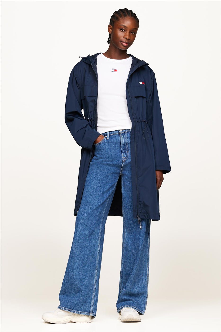 Tommy Jeans - Donkerblauwe Chicago jas
