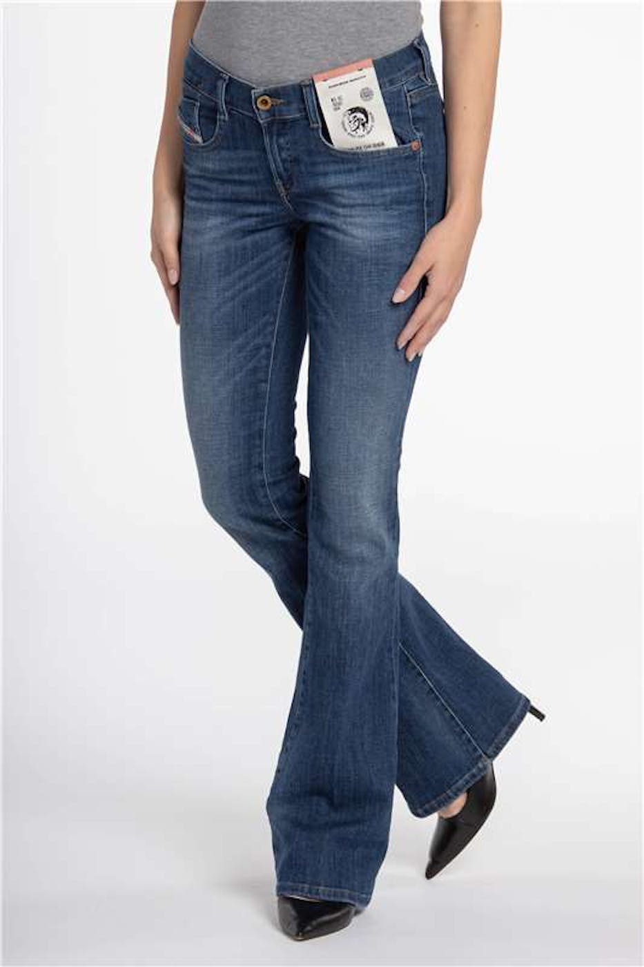 Diesel - Blauwe Ebby flared jeans