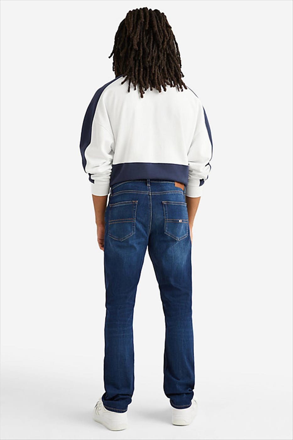 Tommy Jeans - Donkerblauwe Ryan straight tapered jeans