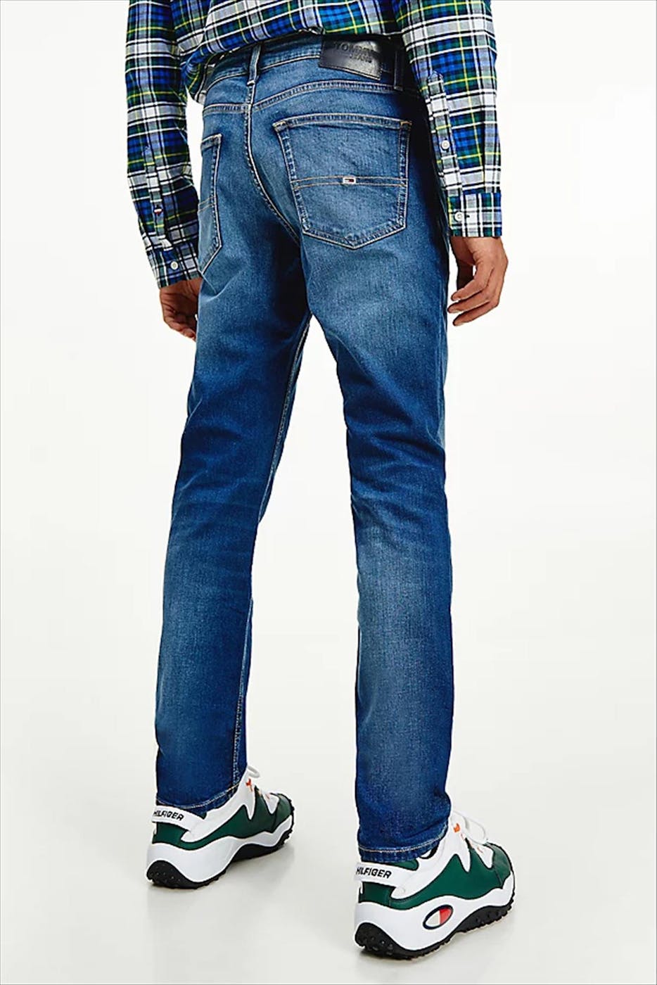 Tommy Jeans - Grijsblauwe Scanton slim jeans
