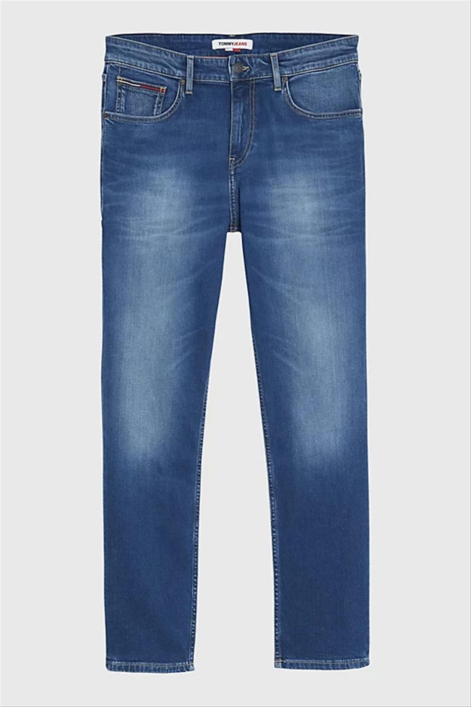 Tommy Jeans - Grijsblauwe Ryan straight tapered jeans
