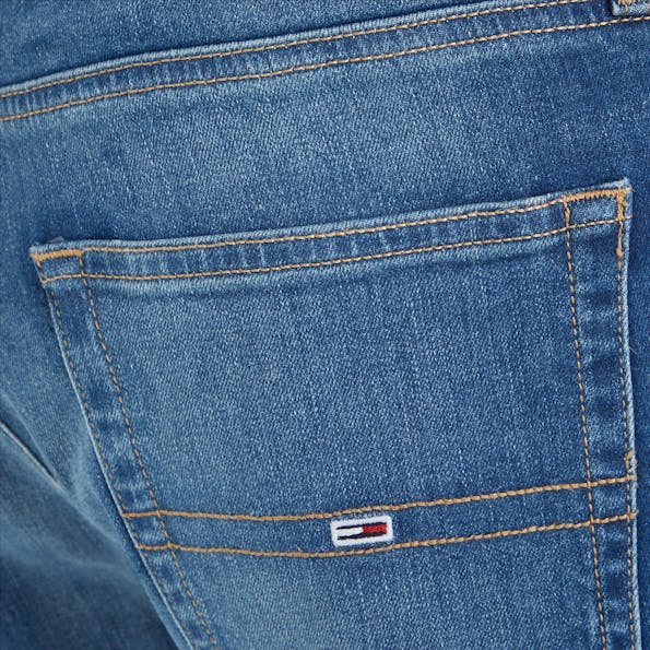 Tommy Jeans - Grijsblauwe Ryan straight tapered jeans