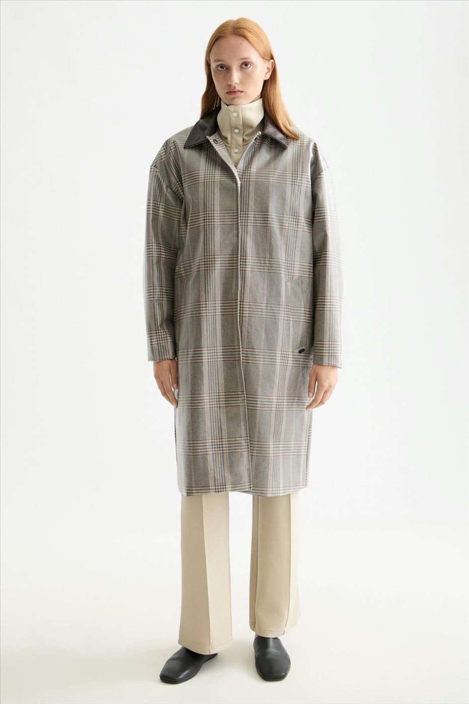 Scotch & Soda - Bruine-Kaki Coated jas