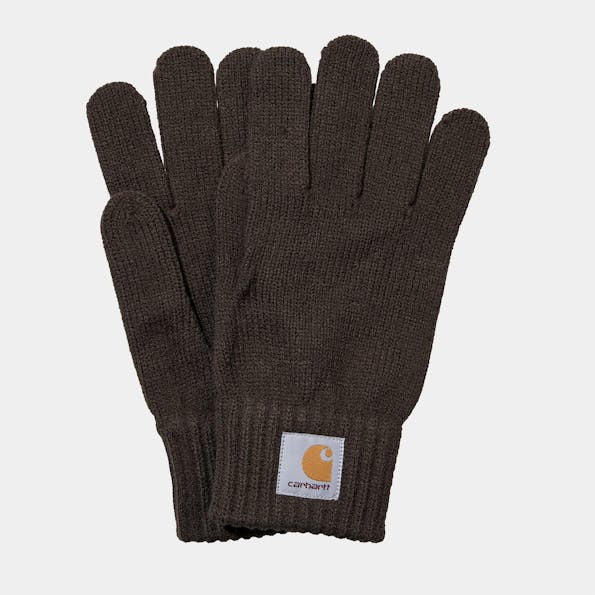 Carhartt WIP - Donkerbruine Watch handschoenen
