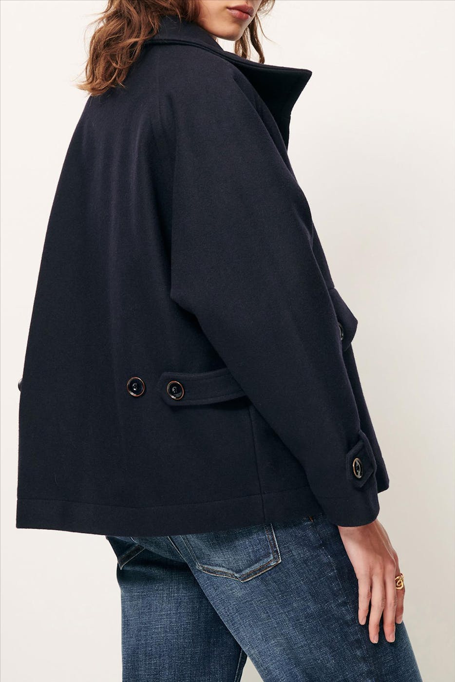 Sessùn - Donkerblauwe Lee Wooly mantel