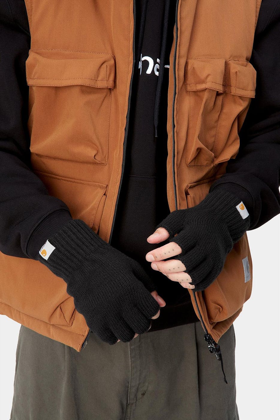 Carhartt WIP - Zwarte Mitten handschoenen