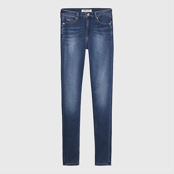 Tommy Jeans - Grijsblauwe Nora skinny jeans