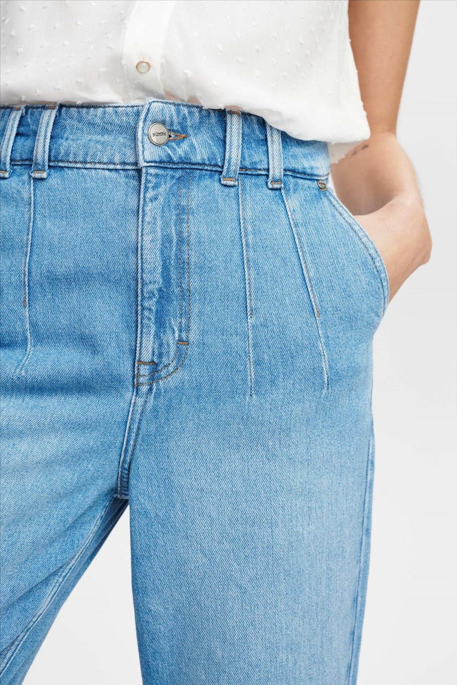 Nümph - Lichtblauwe Nustormy jeans