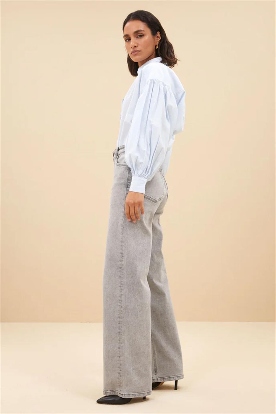 BY BAR - Grijze Lina jeans