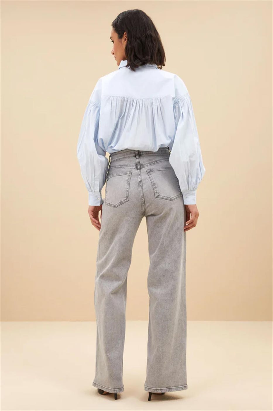 BY BAR - Grijze Lina jeans