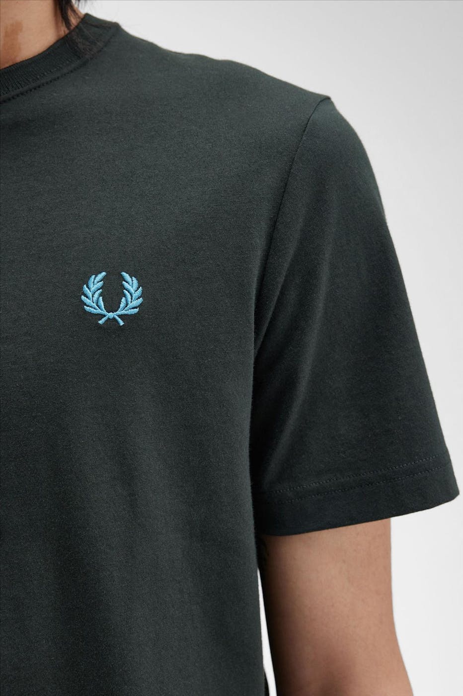 Fred Perry - Donkergroene Crew Neck T-shirt