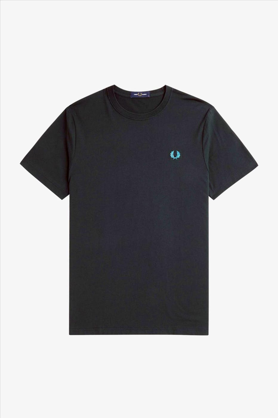 Fred Perry - Donkergroene Crew Neck T-shirt