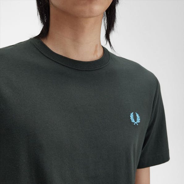 Fred Perry - Donkergroene Crew Neck T-shirt