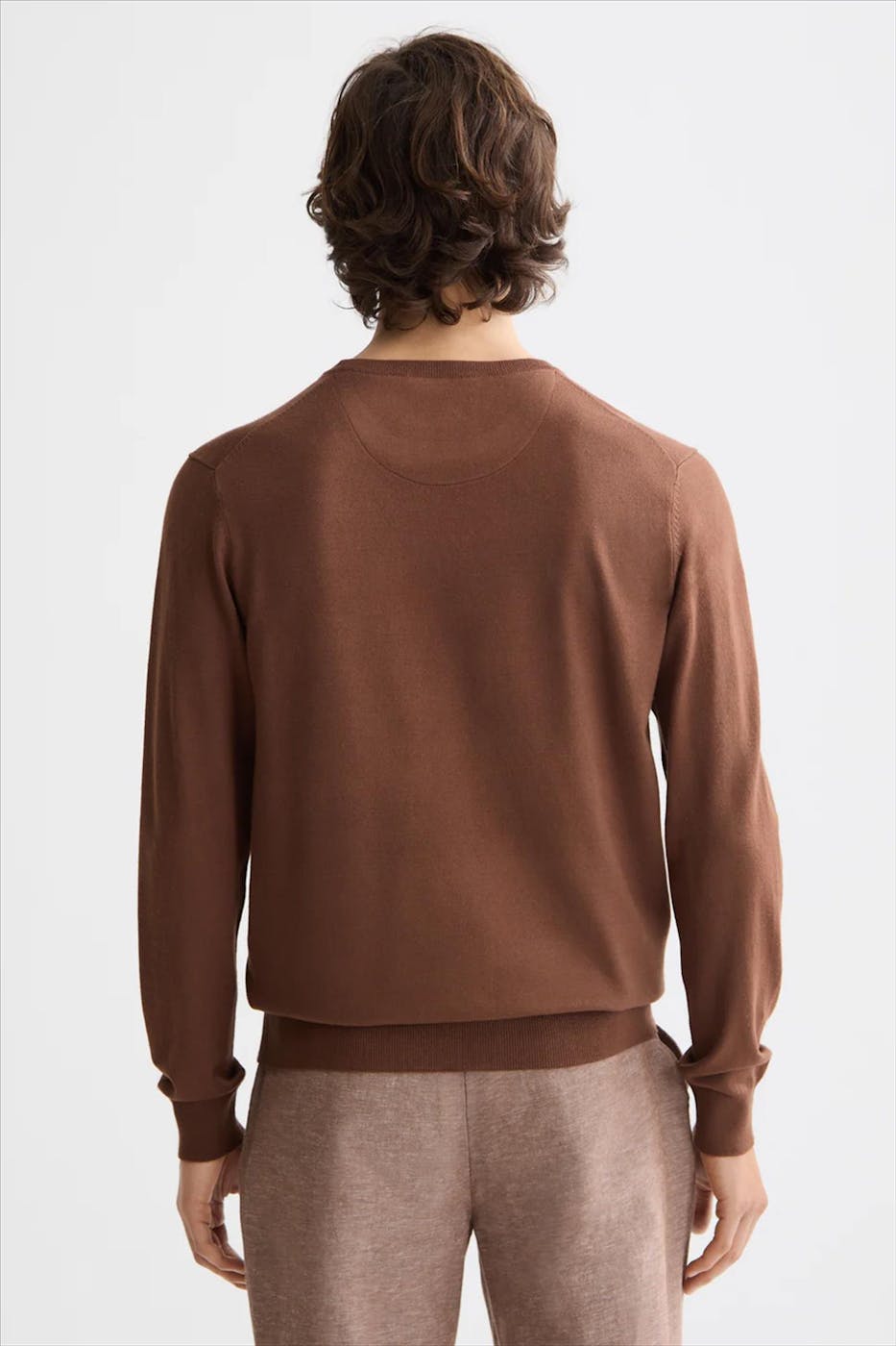 Scotch & Soda - Donkerbruine Regular trui