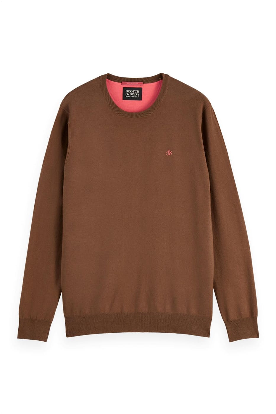 Scotch & Soda - Donkerbruine Regular trui