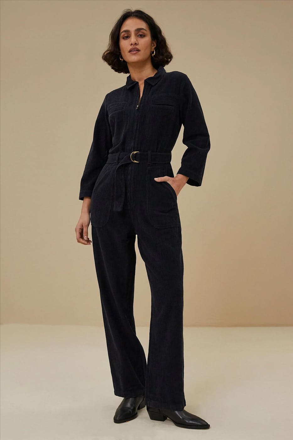 BY BAR - Donkerblauwe Louise jumpsuit