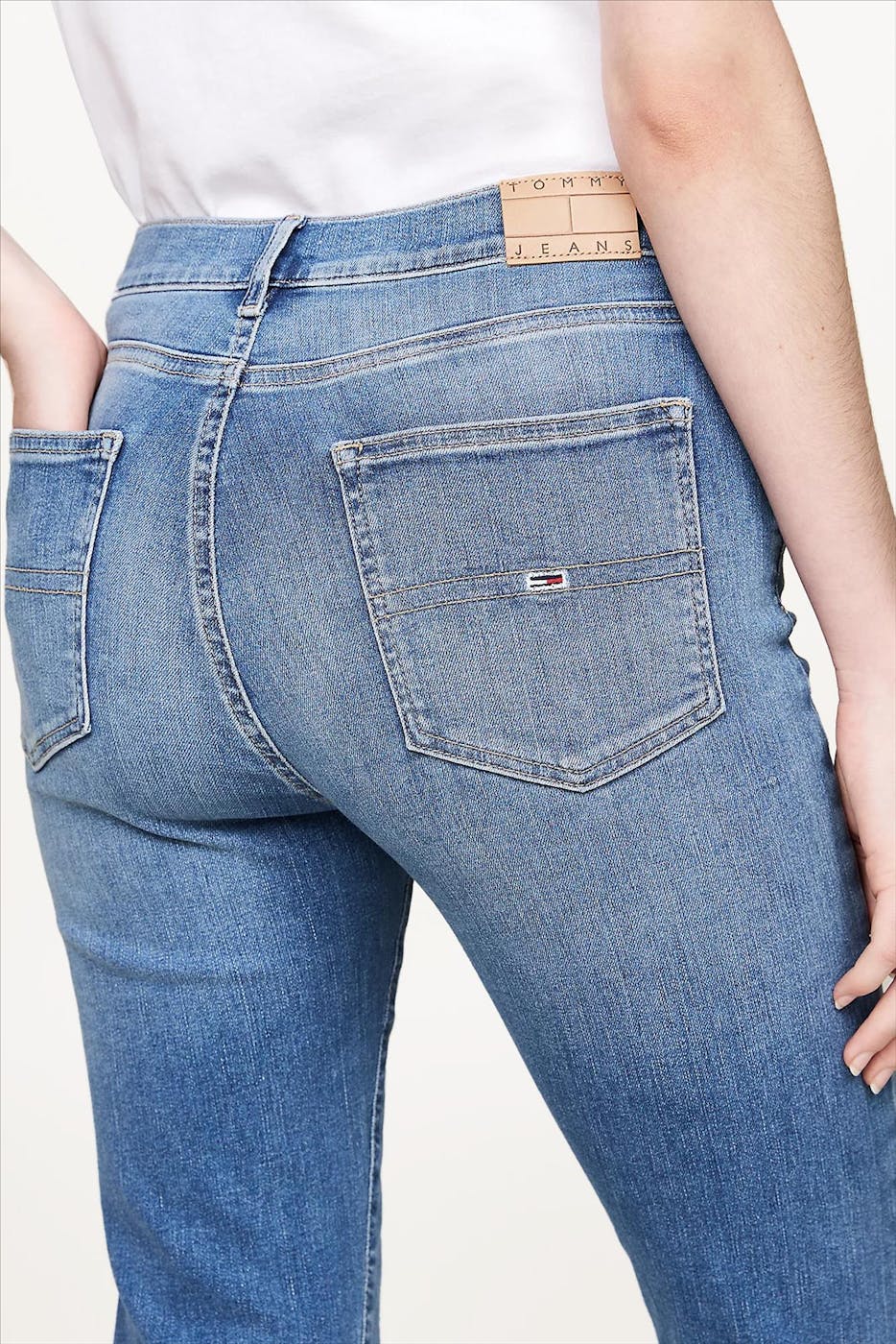 Tommy Jeans - Middenblauwe Sylvia High Flare jeans