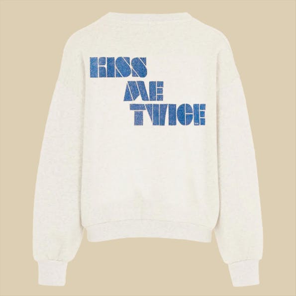 BY BAR - Droogzand-bruine Bibi Kiss Me Twice sweater