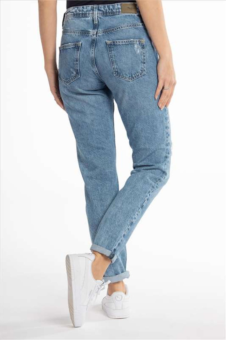 Pepe Jeans London - Lichtblauwe destroyed Mom Carrot jeans