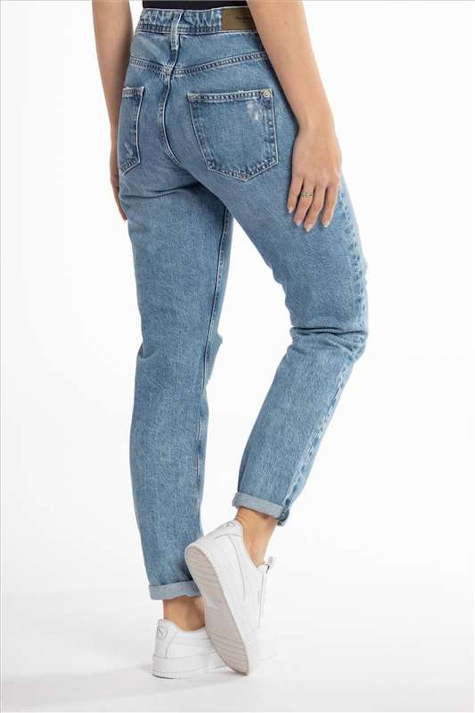 Pepe Jeans London - Lichtblauwe destroyed Mom Carrot jeans