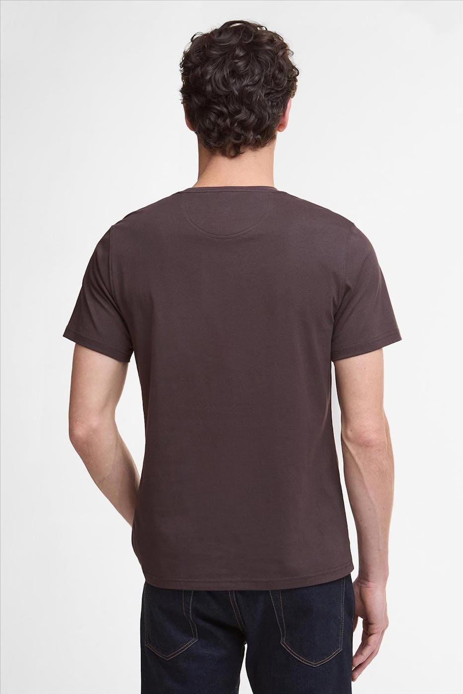 Barbour - Donkerbruine Essential Sports T-shirt