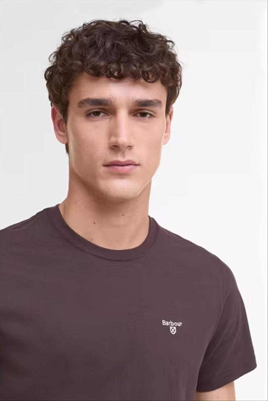 Barbour - Donkerbruine Essential Sports T-shirt