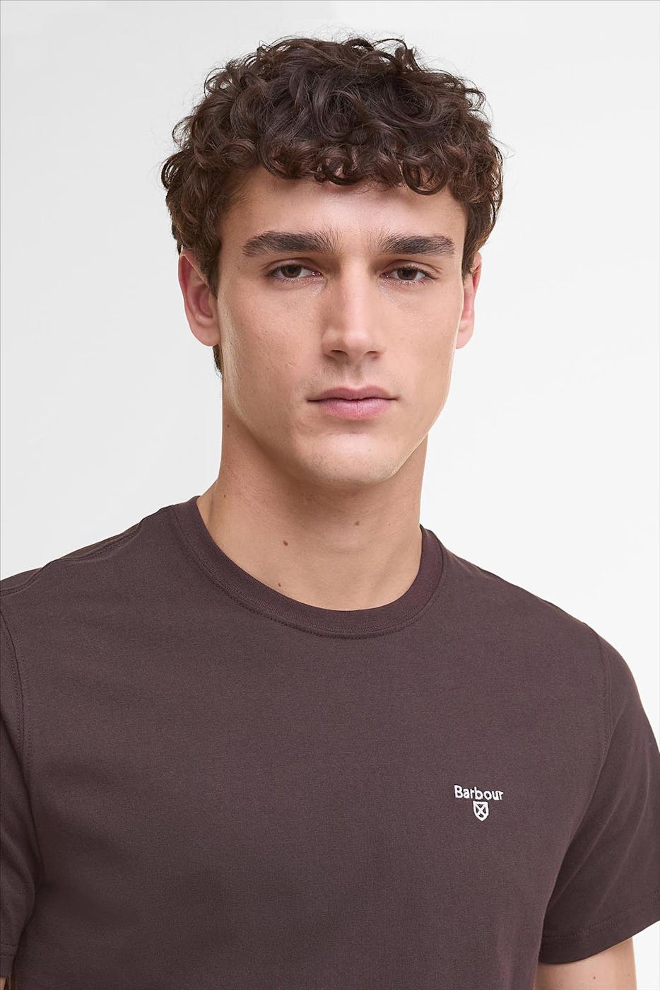 Barbour - Donkerbruine Essential Sports T-shirt