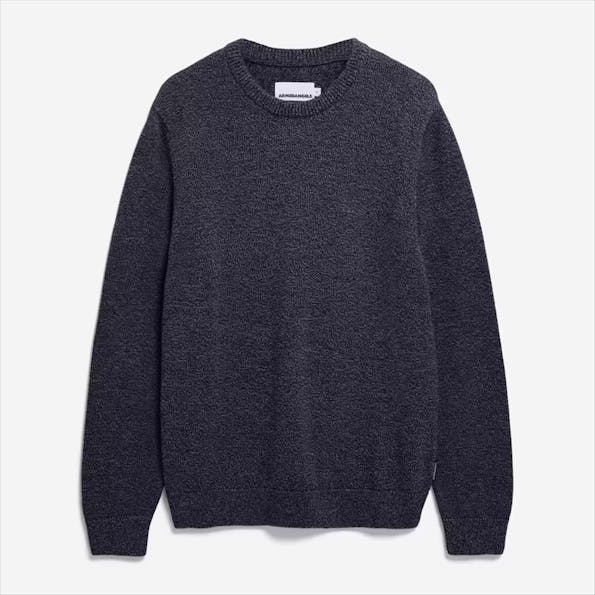 Armed Angels - Donkergrijze-Donkerblauwe Alvaario trui