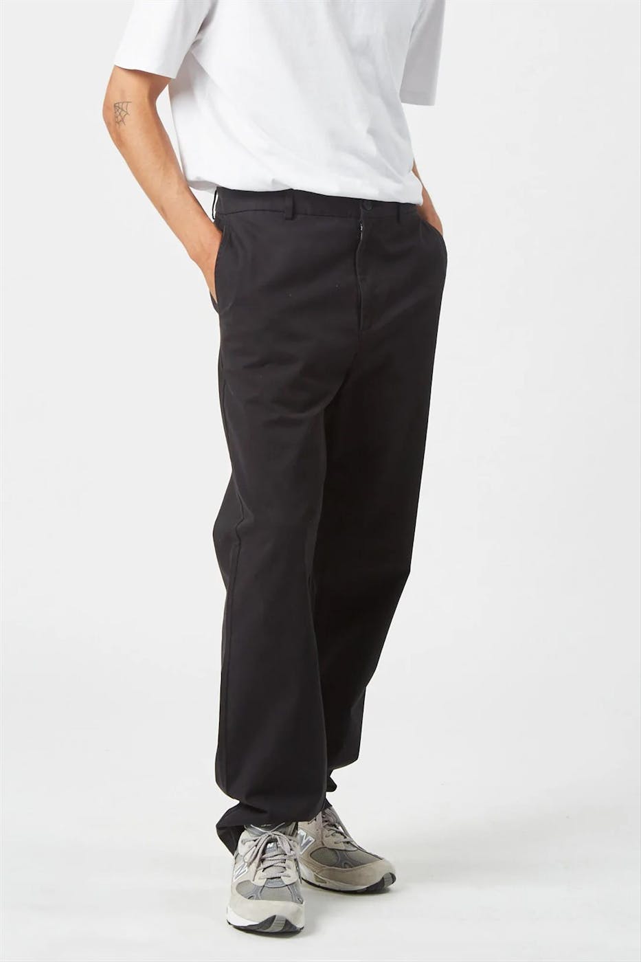 Minimum - Zwarte Loose Jalte broek