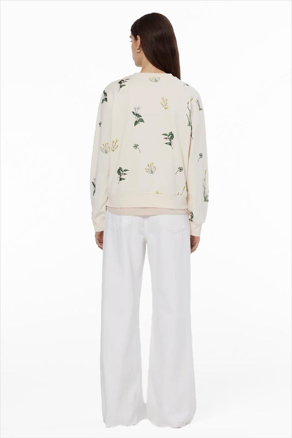 Scotch & Soda - Ecru Embroidery Flower sweater